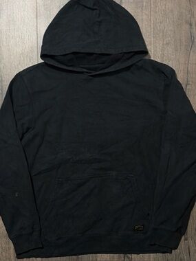 RVCA Black Pullover Hoodie Minimalist Skater Sweatshirt